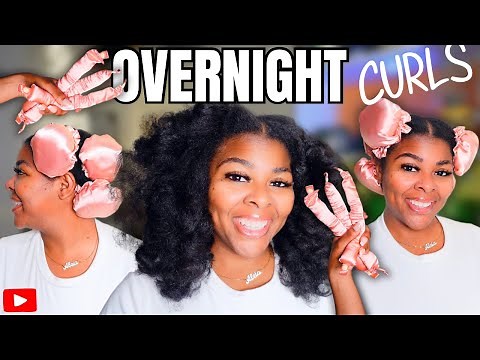 The EASIEST WAY to do OVERNIGHT HEATLESS CURLS on Black Natural Hair | HEAT-FREE Hairstyle