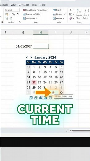 Easily Add a Calendar in Excel