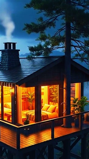 Heavy Rain on Forest Treehouse 🌧️ Cozy Rain Sounds for Sleep & Relaxation