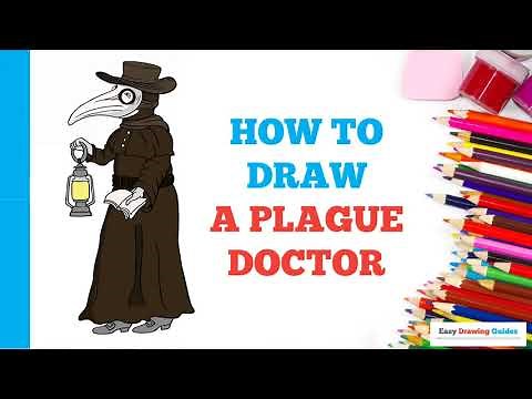 How to Draw a Plague Doctor - Halloween Drawings