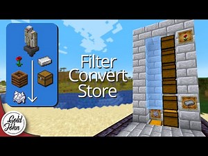 Sorting System for Iron Farm | Minecraft Tutorial