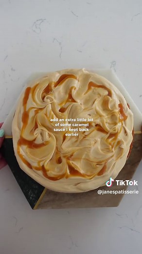 Caramel Cake Recipe with Whipped Caramel Topping