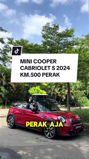 MINI COOPER CABRIOLET 2.0 S TURBO LCi II 2023/2024 CHILI RED ON BLACK TOP BLACK Km. 500 Perak Perfect !! Stnk Bulan 06 ( NIK.2023 ) Register 2024 - Cabriolet Black Softtop - Spedoometer Digital - Monitor Multimedia - Apple Carplay - GPS Indonesia Rear Camera - Audio Harman Kardon - Engine Start Button Keyless - 2 Doors with 4 Seater - Mode ( Sport, Mid , Green ) - Engine 2.000 Turbo 194Hp - Limited Colour - Unit ( RARE Item ) - Warranty ATPM MINI Full Spareparts 5 Years Warranty Free Service, Ol