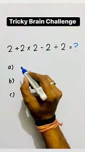 98K views · 671 reactions | Tricky Brain Challenge #trickybrain #trickybrainchallenge #brainchallenge #mathchallenge #maths #MathematicsChallenge | AITA Stories | Facebook