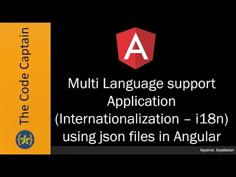 Multi Language support Application (Internationalization – i18n) using json files in Angular