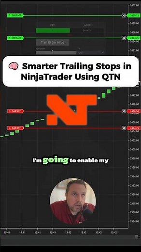 Easiest Way to Use Trailing Stops in NinjaTrader with QTN 🔥 #NinjaTrader #Futures #tradingtools
