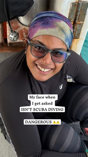 MALAVIKA | First Woman Scuba Instructor in Lakshadweep on Instagram: "People ask me why I feel so safe scuba diving. My answer is simple — because nothing in diving is left to chance. I trust my training, my instructors, and the systems we follow on every dive. From equipment and buddy checks to slow descents and calm ascents, safety is built into everything I do. I know how to breathe, equalise, and respond if something feels off — and that knowledge brings a lot of peace. Underwater, I’m calme