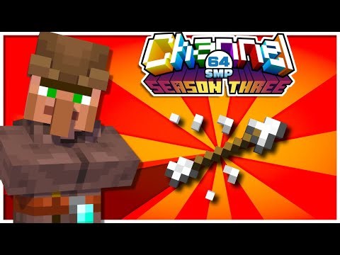 Trading with Villagers for Tipped Arrows on the Ch64 SMP!