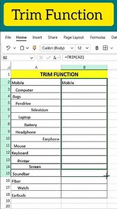 Remove Extra Spaces in Excel Like a Pro 🧠 | TRIM Formula