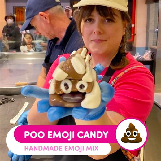 Cola Flavoured Handmade Poo Emoji Candy | Sticky