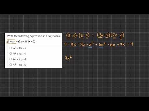 Simplify Polynomials General Video V2