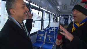 Transit Windsor put its articulated bus to the test today. Here's a look. Read more: http://www.cbc.ca/1.5036082 | CBC Windsor