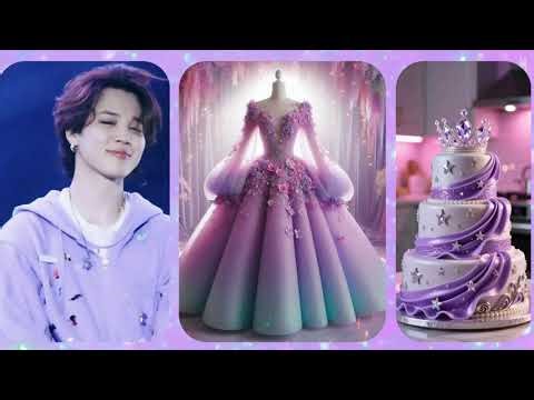 Pick out your favourite bts member 💜 and see your luxury gown ⭐ and birthday cake 🎂