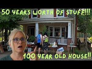 Thrifting in a 100 year old house! Great stuff from yard sales!! Quick sales!