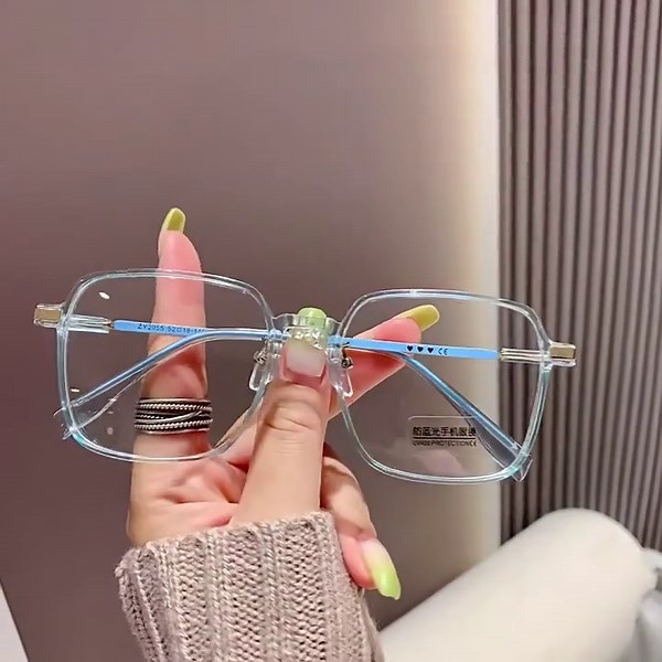 Reading Glasses for Women Men- Blue Light Blocking Readers, Anti Glare Computer Glasses, Oversize Square Eyestrain, Pink, 2.0x