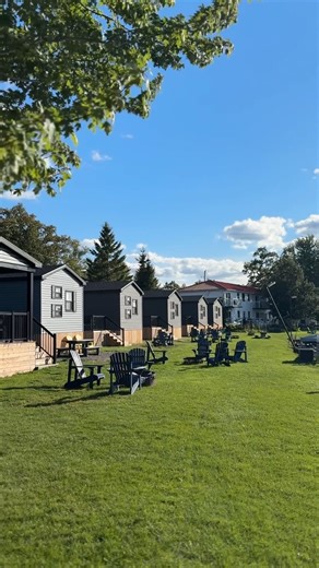 Imagine waking up to this view every weekend. No packing, no renting, just your own cottage waiting lakeside at Golden Beach Resort. ☀️ Our biggest sale of the year ends October 31st — Learn more about our Fall Flash Sale at bit.ly/GreatBlueFlashSale. | Golden Beach Resort - Rice Lake, Ontario