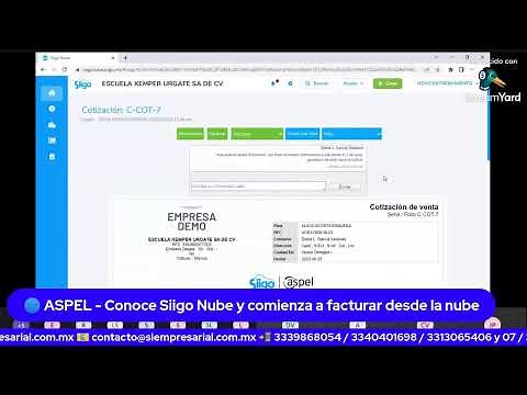 ASPEL - Conoce Siigo Nube y comienza a facturar desde la nube