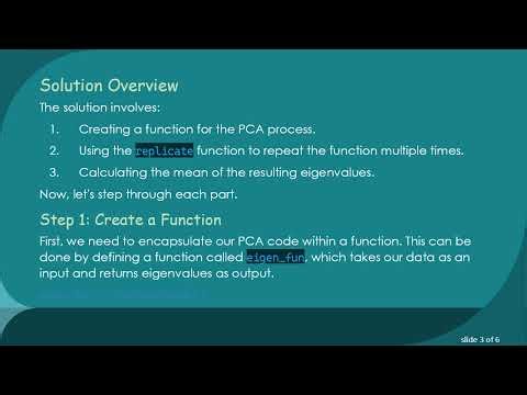 How to Loop Over Sampling in R to Create Multiple Vectors of Eigenvalues for PCA Analysis