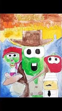 Minnesota Cuke and the Search for Samson's Hairbrush (Painting) #veggietales #dvd #vhs #vhstape