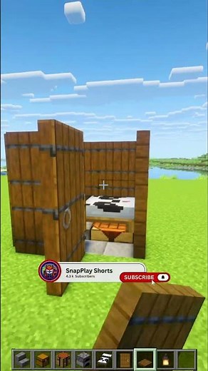 Minecraft 2x2 House 🏠 Tiny Survival Build! #minecraft #minecraftbuild #minecraftguide