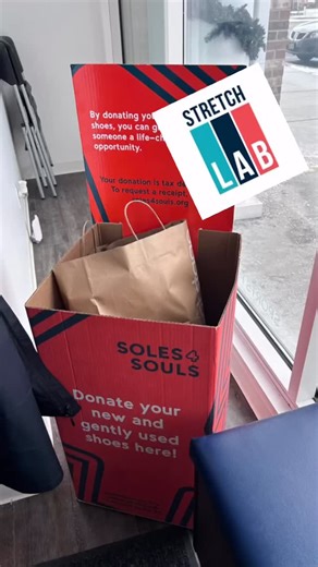 👏 Thank you, @stretchlabvictor 👟 Their Soles4Souls donation box is officially FULL — packed to the top with shoes that will give someone else a real step forward. Your community showed up in such a big way, and these donations will help create opportunities, fight poverty, and keep shoes out of landfills. 🌍💙 A huge shoutout to the StretchLab Victor team and their amazing clients for supporting this mission. Your generosity truly makes an impact! ✨ Want to donate? We’re still collecting! Drop