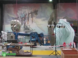 Timelapse video capturing the iconic Lady Liberty coming to life. #creaturedesign #timelapse | Creature Technology Company