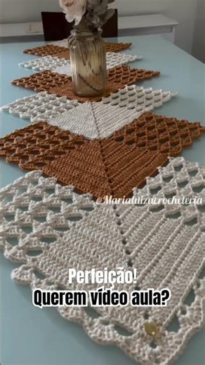 Centro de mesa em crochê. #crochet #croche #shorts