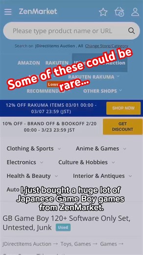 Did I Just Buy Rare Japanese Gameboy Games? #retrogaming #nintendo #gameboycolor