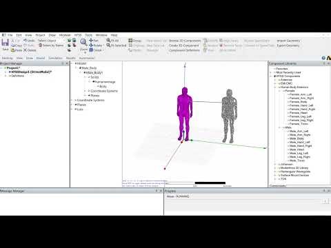 How to Import Human Body Model in HFSS for SAR Simulation