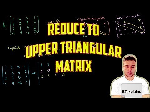 Reduce the matrix A to an upper triangular matrix and compute the determinant of A