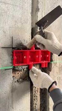 Electrical outlet box installation #Electrical outlet box Home plumbing and electrical work #Plumber