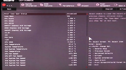 Gigabyte X170X-Gaming G1 motherboard BIOS overview