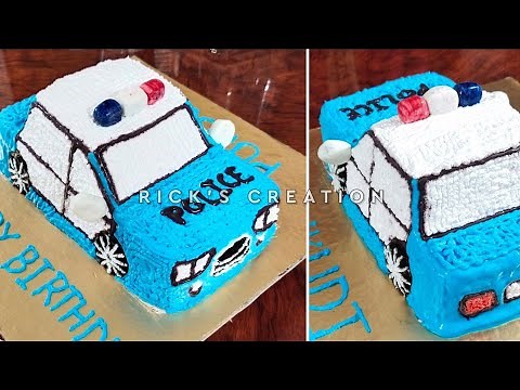 Police Car Cake Tutorial | SomarRannaghar