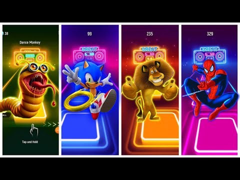 Minions Mutant 🆚 Sonic Hedgehog 🆚 Madagascar 🆚 Deadpool Spiderman EDM Rush Song