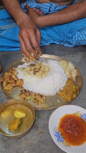 Today's lunch arrangement #shortsvideo #food #bengalifood #bengalithali