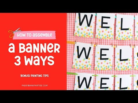 How to Assemble a Banner 3 Ways with Bonus Printing Tips