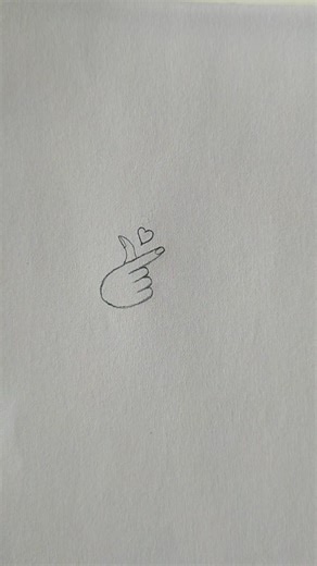 BTS Finger Heart Drawing for Beginners #shorts