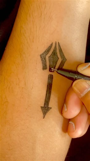 Precision Ink in Progress ✍️ #tattooideas #creative #design