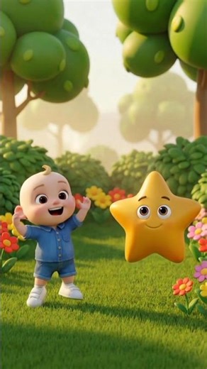 Jumping Star Fun! Toto’s Bouncy Shape Moment ⭐🌼 @tinysplashkids