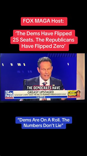 #fyp #fox #news Coservative Fox host Brian Kilmeade points out the obvious- Dems are on a roll. But can they keep it up? Dems have flipped 25 legislative seats. Republicans zero.
