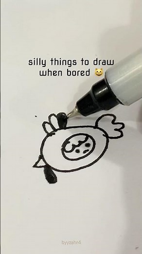 silly things to draw when bored 🥱 ✍️ #drawing #doodle
