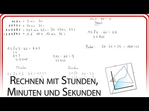 Rechnen mit Tagen (d), Stunden (h), Minuten (min) und Sekunden (s) - Mathematik 5. Schulstufe