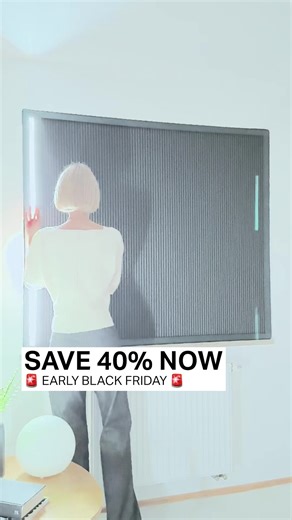 EARLY BLACK FRIDAY means 40% OFF starts now 🔥 🌒 100% blackout for deeper, uninterrupted sleep ❄️ Helps keep rooms cooler in summer, warmer in winter 🔧 Easy, no-drill installation in minutes 🔇 Sound-absorbing design minimizes noise Protect your sleep and health with Guard. Order now for guaranteed pre-Christmas delivery 🎁 | Guard Blinds