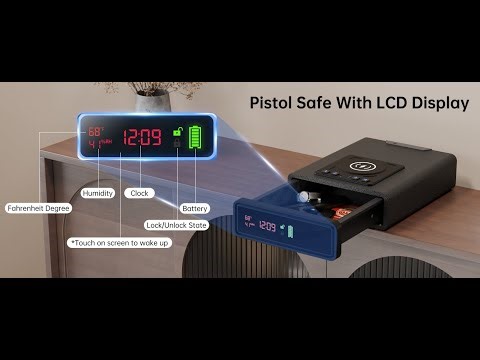Biometric Smart Gun Safe with Wireless Charging