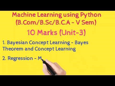 AP Degree (2020-23) | B.Com/B.sc/B.C.A | 5th Sem | Machine Learning Using Python | Imp Questions