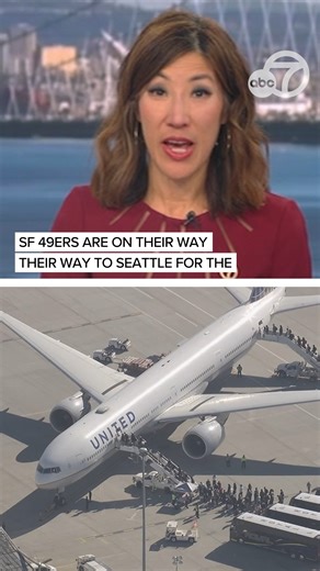 The San Francisco 49ers are on their way to battle their division rivals, the Seattle Seahawks, tomorrow! The Niners departed from San Jose this afternoon, and kick-off is set for 5 p.m. Saturday. | ABC7 News