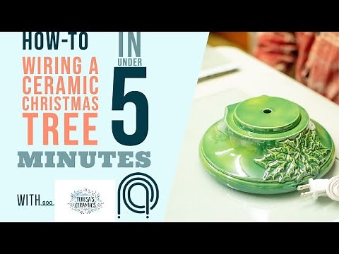 How-To | Wiring a Ceramic Christmas Tree Base | With Teresa's Ceramics