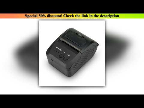 Review NETUM Bluetooth Thermal Receipt Printer 58mm for Android IOS Windows AND 5890K USB Port Rece