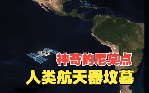 你听说过神奇的尼莫点吗？国际空间站将葬于此，被称为人类航天器墓园！已有260多件航天器葬在这里~