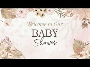Boho Baby Shower Animated Background – Baby Shower Songs & Ambience | 1 Hour Screen Saver